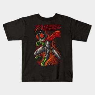 Black steel Rider Kids T-Shirt